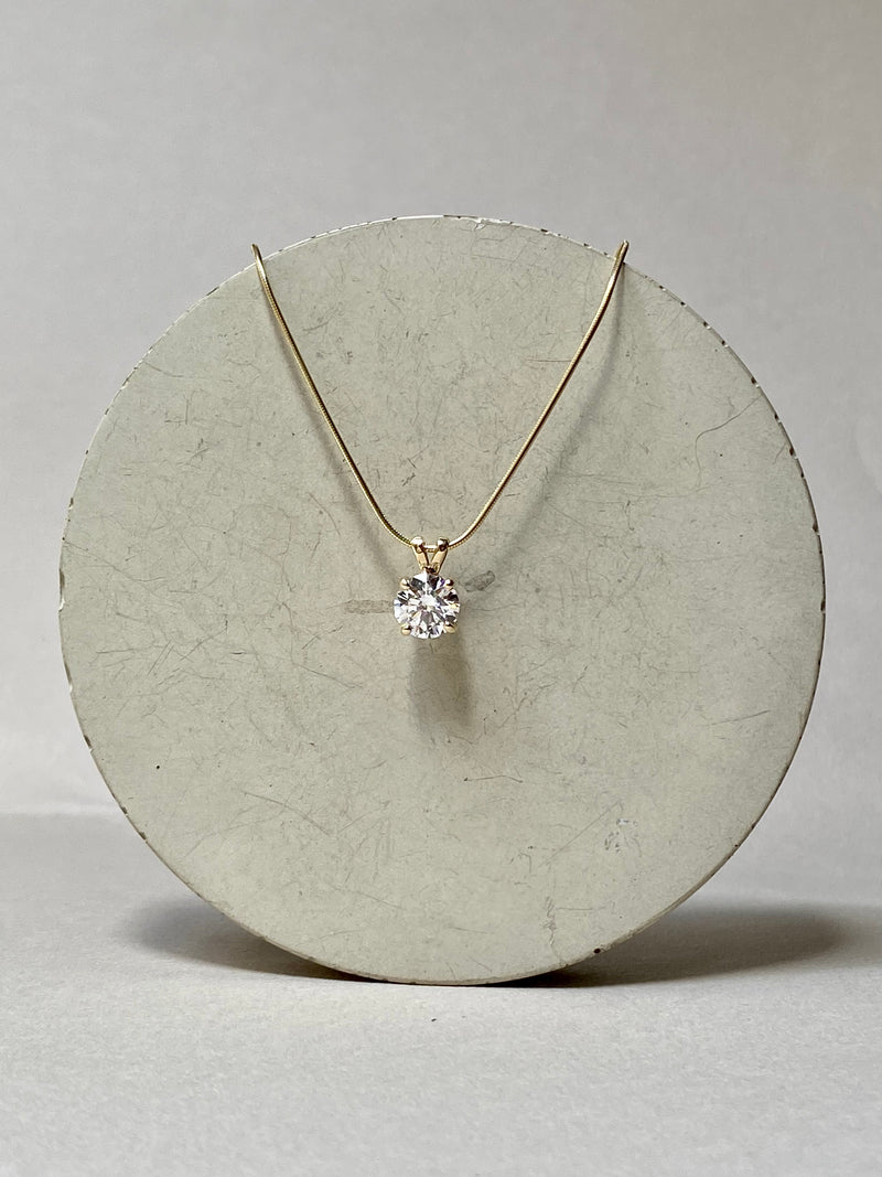 Dotty Solid Gold Lab Diamond Pendant, Something Special