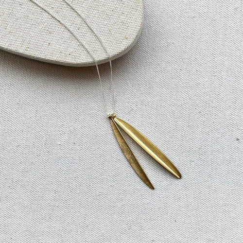 Double Gold Leaf Pendant