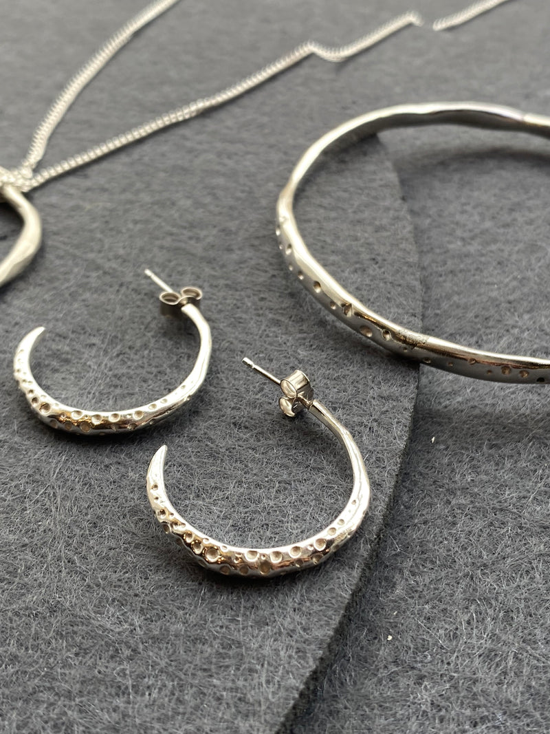 Organic Hoop Earrings