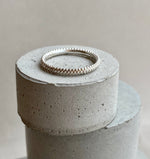 Dotty Textured Silver Ring