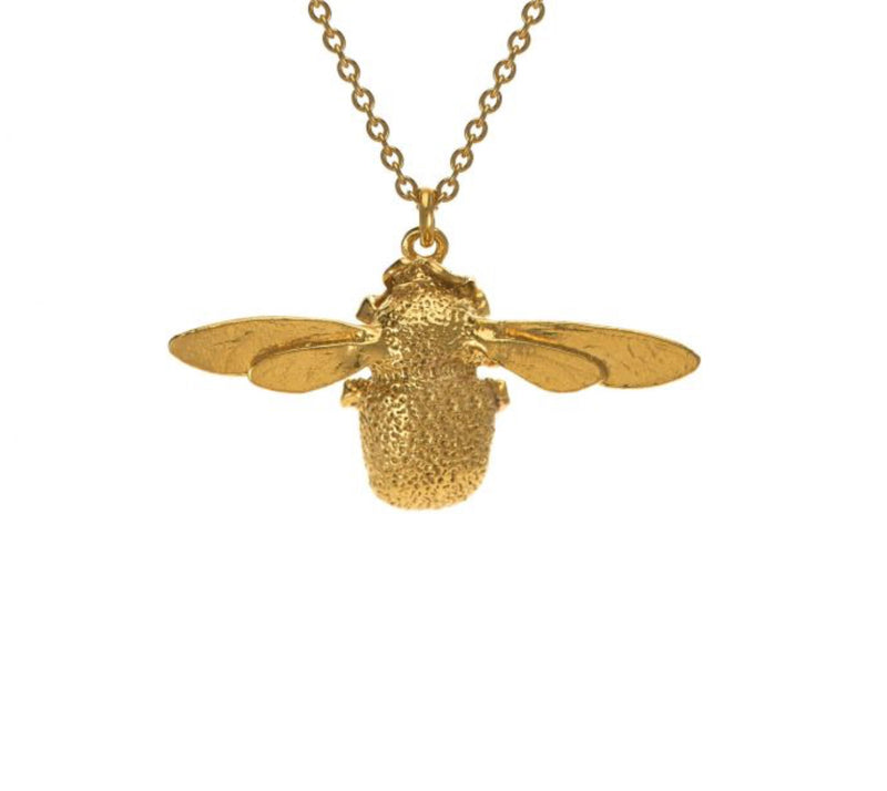 Alex Monroe Gold Plated Bee Necklace