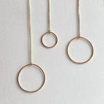 Mini Circle Gold Necklace 18”