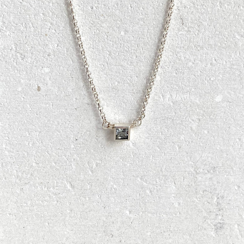 BlueTopaz Square Pendant