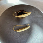 Gold Leaf Hook Earrings