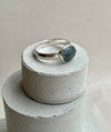 Dotty Natural Grey Sapphire Silver Ring