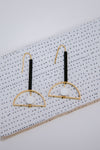 Monochrome Collection | Brass Arch Earrings