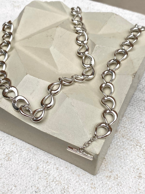 Silver Interlinking Necklace