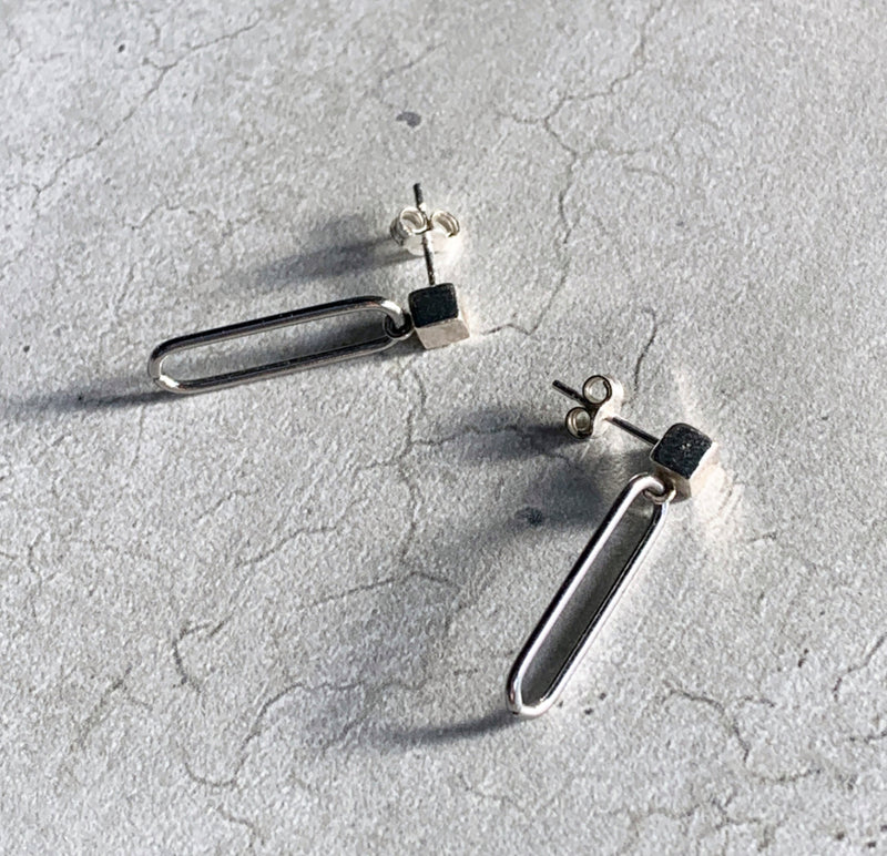 Steel Paperclips Earrings