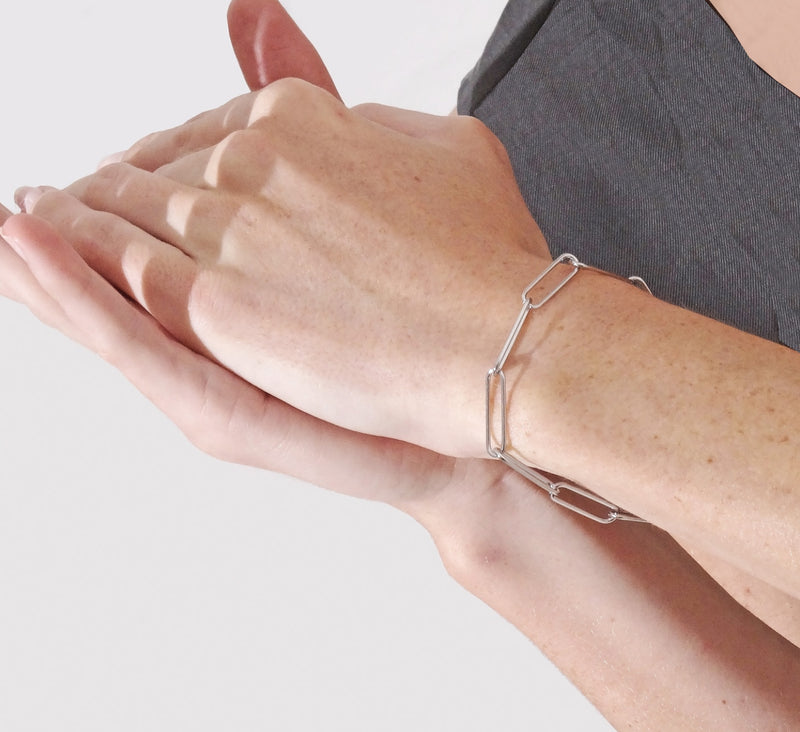 Steel Paperclips Bracelet