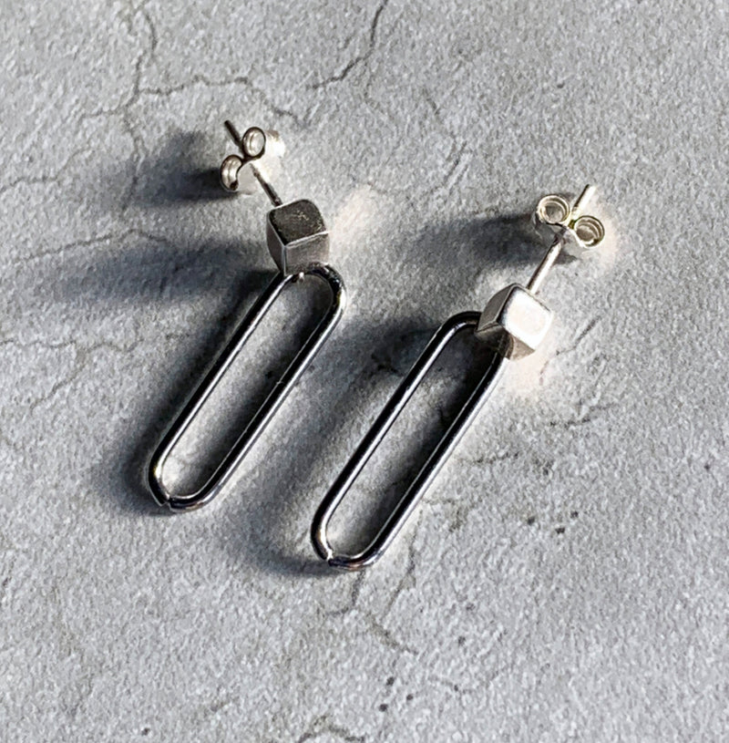 Steel Paperclips Earrings